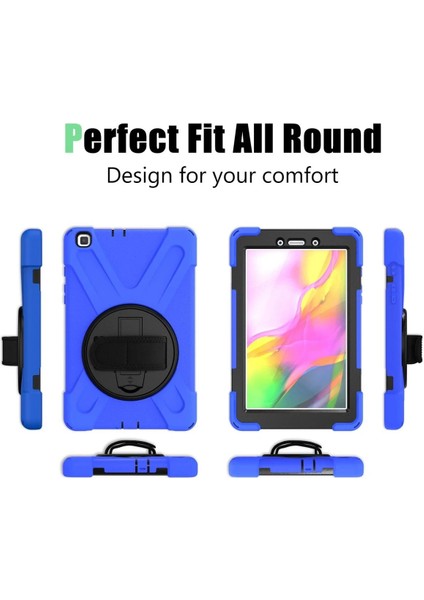 Samsung Galaxy T290 Tab A 8 Kılıf Amazing Tablet Kapak - MAVI-(5796) - MR000K-1FGSZ4 modelleri