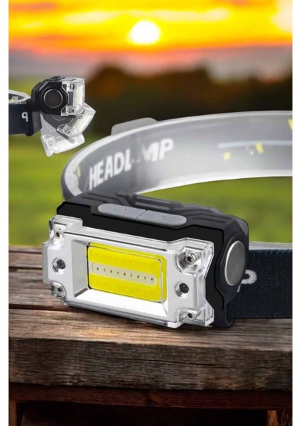 Şarjlı Kafa Feneri Suya Dayanıklı Ayarlanabilir Kamp Feneri - MR000K-1FXHQ1 indirimleri