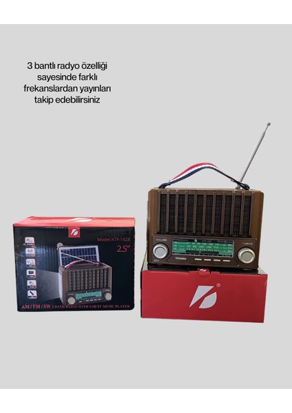 Güneş Enerjili Taşınabilir Radyo ve Bluetooth Hoparlör Çok Fonksiyonlu - MB000X-2GZQS3 indirimleri