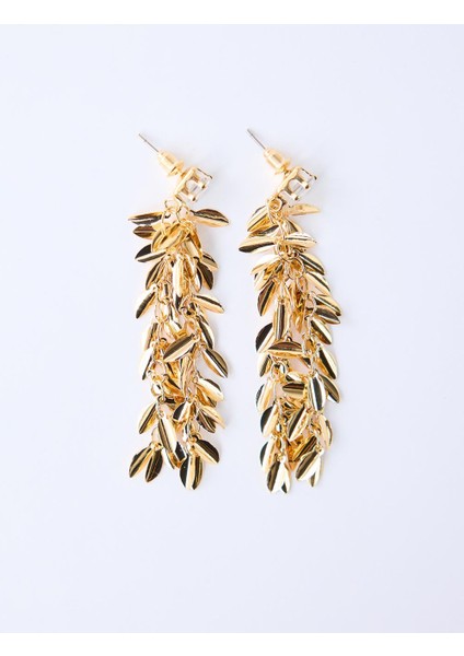 Altın Rengi Parlak Sallanan Küpe