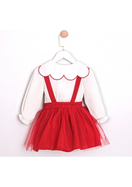 Kırmızı Kız Bebek Elbise Takım 2-5 Yaş Yılbaşı Konsept 3750 fiyatları