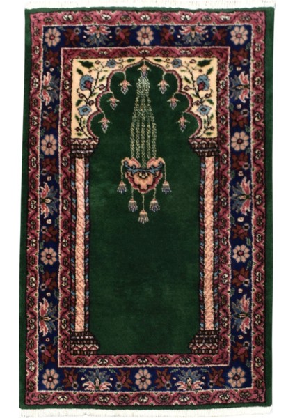 El Dokuma Burdur Seccade Yün Halı 0366 - Yeni - Çok Renkli