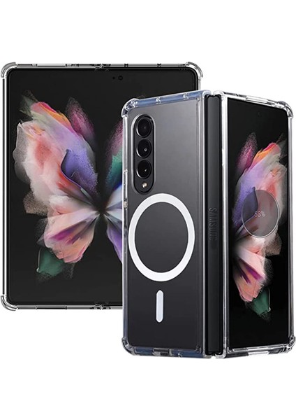 Samsung Galaxy Z Fold 4 Kılıf Magneticsafe Şeffaf Silikon - Şeffaf fiyatları