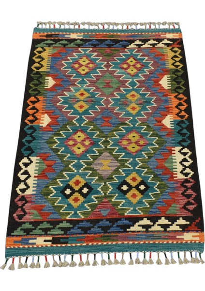 El Dokuma Cerit Yörükleri Iran Yün Kilim 0431 - Yeni - Çok Renkli modelleri