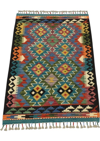 El Dokuma Cerit Yörükleri Iran Yün Kilim 0431 - Yeni - Çok Renkli fırsatları