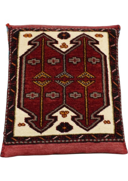 El Dokuma Malatya Yün Halı Köşe Minderi 0367 - Yeni - Çok Renkli fırsatları