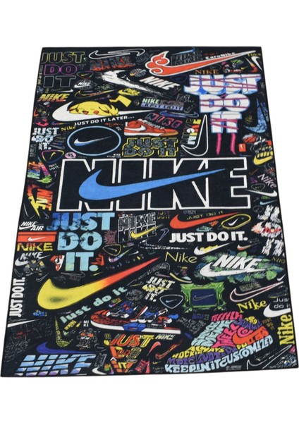 Tasarım Digital Baskı Makine Halısı 0378 - Yeni - Çok Renkli indirimleri