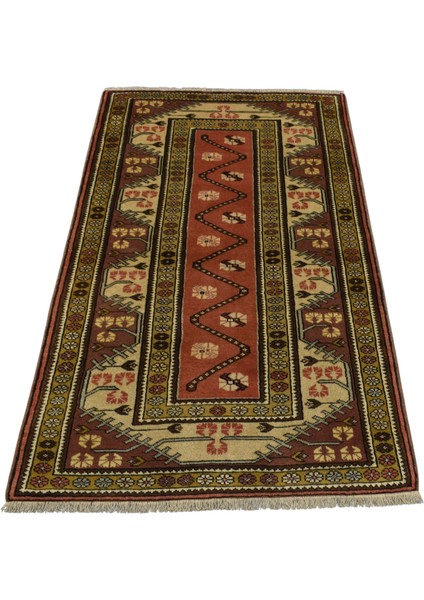 El Dokuma Çiçekli Bozalan Milas Yün Halı 0389 - Yeni - Çok Renkli modelleri