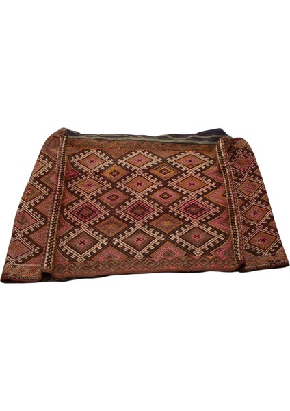 El Dokuma Büyük Kağızman Beşik Yün Kilim 0371 - Antika - Çok Renkli fırsatları