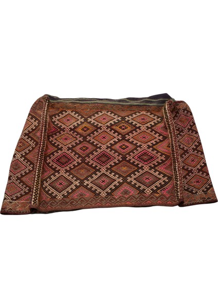 El Dokuma Büyük Kağızman Beşik Yün Kilim 0371 - Antika - Çok Renkli indirimleri