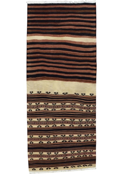 El Dokuma Yağcıbedir Balıkesir Yörük Yün Kilim 0428 - Antika - Çok Renkli