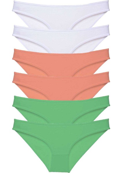 6 Adet Süper Eko Set Likralı Kadın Slip Külot 550