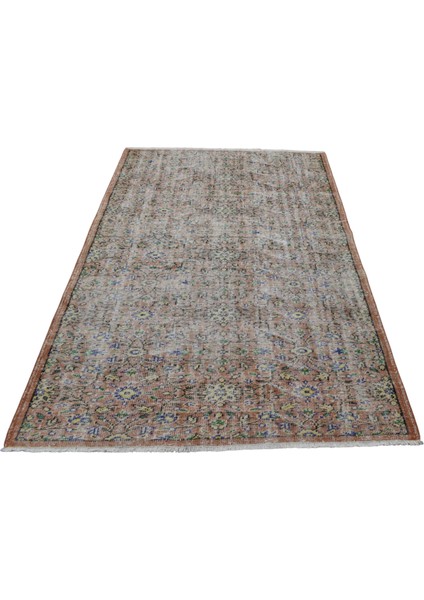 El Dokuma Eskitme Yün Salon Halısı - Vintage 0370 - Çok Renkli modelleri