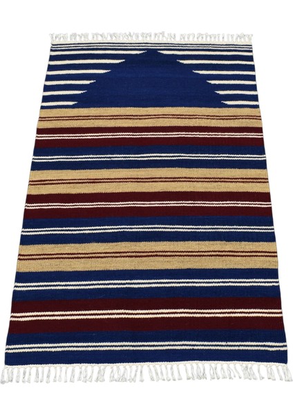 El Dokuması Hatay Seccade Yün Kilim 0400 - Yeni - Çok Renkli fırsatları