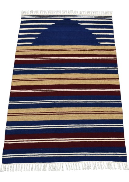 El Dokuması Hatay Seccade Yün Kilim 0400 - Yeni - Çok Renkli indirimleri