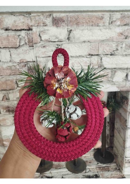 Kozalak Garland Yılbaşı Hediyelik Kapı Duvar Süsü fırsatları