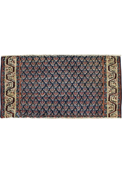 El Dokuma Bademli Herki Yün Halı 0368 - Yeni - Çok Renkli