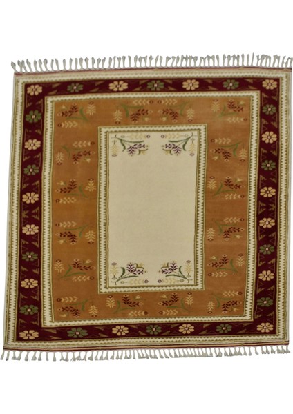 El Dokuma Kirman Balıkesir Antik Yörük Yün Halı 0382 - Yeni - Çok Renkli