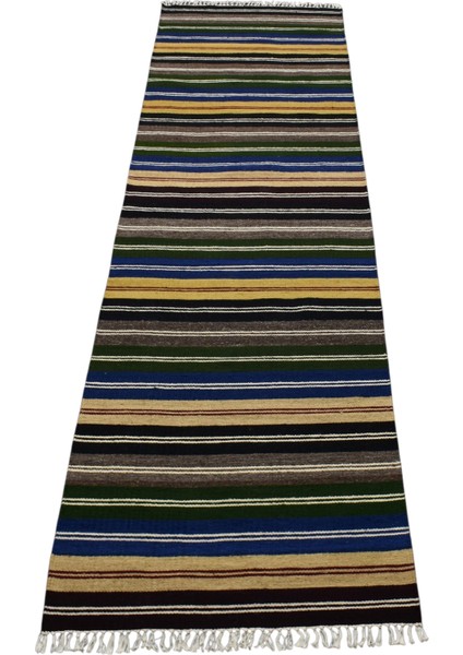 El Dokuması Hatay Yün Yolluk Kilim 0423 - Yeni - Çok Renkli fırsatları