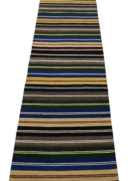 El Dokuması Hatay Yün Yolluk Kilim 0423 - Yeni - Çok Renkli indirimleri