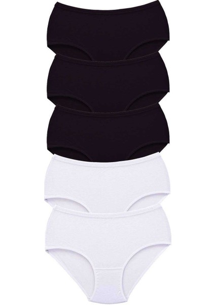 5 Adet Tutku Kadın Yüksek Bel Bato Kalın Lastik Külot S5