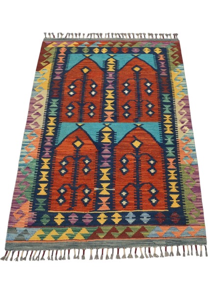 El Dokuma Kemaliye Horasan Türkmenleri Yün Kilim 0419 - Yeni - Çok Renkli indirimleri