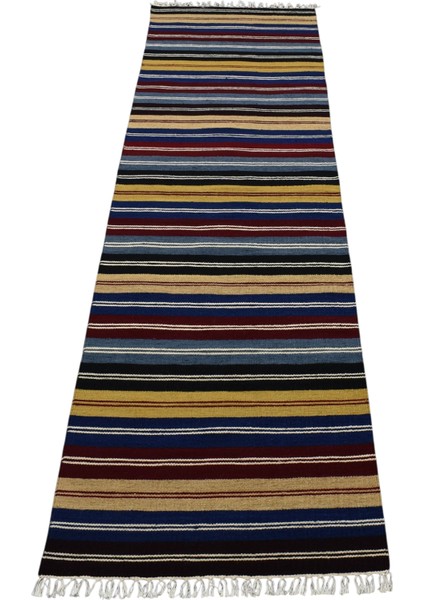 El Dokuması Hatay Yün Yolluk Kilim 0430 - Yeni - Çok Renkli fırsatları