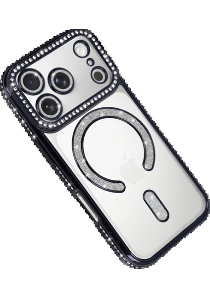 Apple iPhone 17 Pro Max Joke Simli Magneticsafe Kılıf - SIYAH-(5796) - MR000K-1FNKY2 modelleri