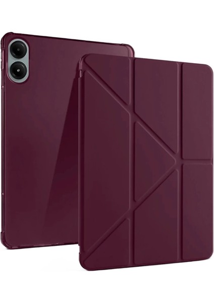 Xiaomi Redmi Pad Pro 12.1 Kılıf Kalemlikli Mars Tablet Kılıfı - Mürdüm