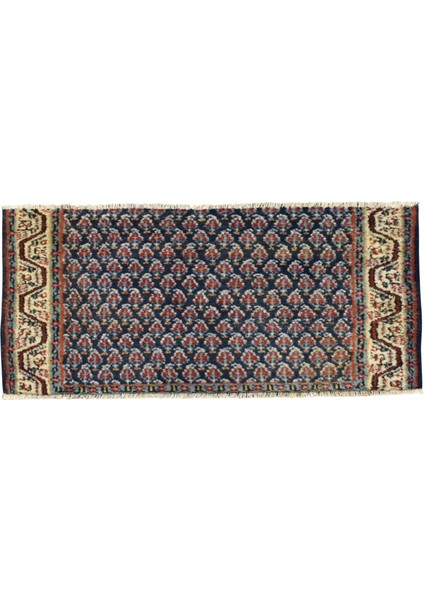 El Dokuma Bademli Herki Yün Halı 0365 - Yeni - Çok Renkli