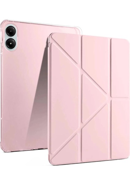 Xiaomi Redmi Pad Pro 12.1 Kılıf Kalemlikli Mars Tablet Kılıfı - Rose Gold