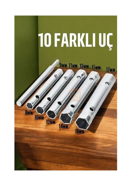 Hsnet Tork Lokma Seti Boru Kovan Tip Anahtar Seti Buji Anahtarı - MR000K-1G3FE8