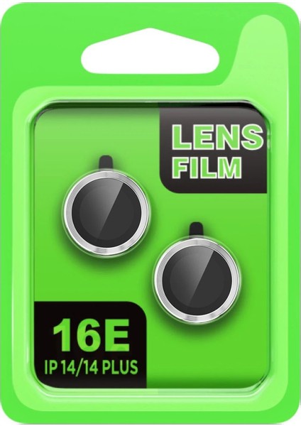 Apple iPhone 16E Raze Metal Kamera Lens - GÜMÜŞ-(5796) - MR000K-1FNTB8