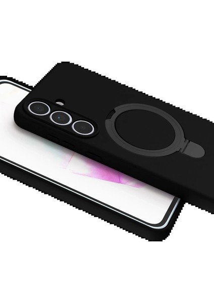 Samsung Galaxy S24 Fe Regal Magsafe Standlı Kapak - SIYAH-(5796) - MR000K-1FDND4 fırsatları