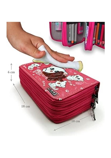 Kutusu Beyaz Kedi Organizer Vegan Deri Üç Bölmeli fiyatları