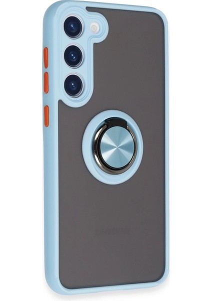 Samsung Galaxy S23 Plus Kılıf Montreal Yüzüklü Silikon Kapak - Buz MAVI-(5796) - MR000K-1FI5Z3 fiyatları