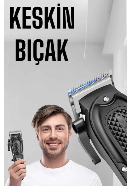 Sıfır Tıraş Makinesi Dijital Göstergeli Paslanmaz Çelik Bıçaklı Taşınabil - MR000K-1FOJ7 indirimleri