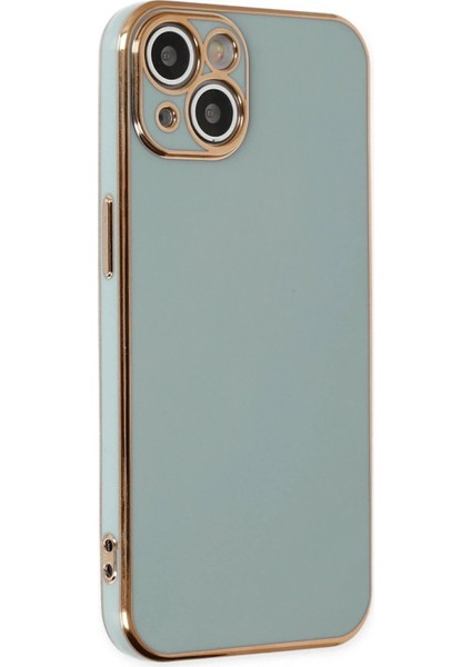 iPhone 14 Kılıf Volet Silikon - Açık YEŞIL-(5796) - MR000K-1FLA39