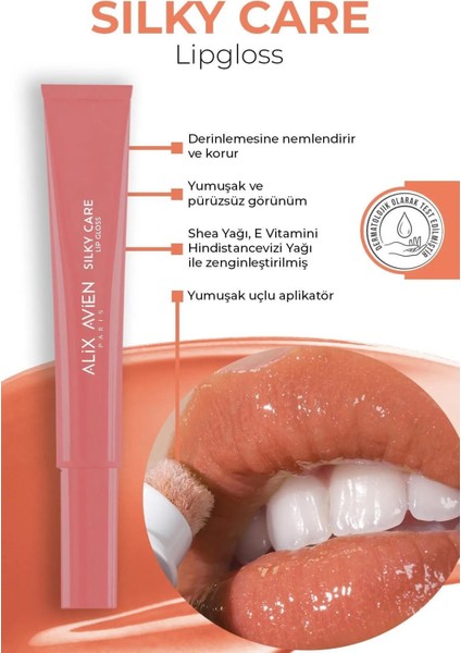 Koruyucu, Dolgunlaştırıcı, Nemlendirici Pembe Dudak Parlatıcısı - Silky Care Kılıf ve Lipgloss Set fiyatları