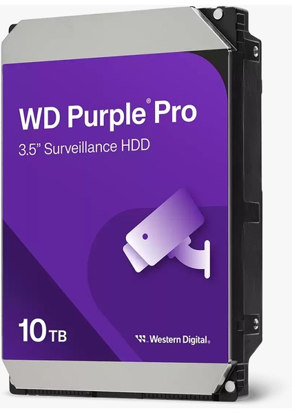 Purple Pro 10TB 7200RPM 256MB Sata3 6gbit/sn WD102PURP 7/24 HDD