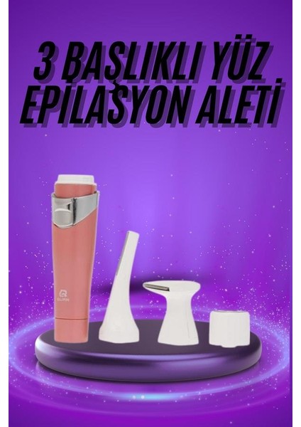 Tüm Cilt Tipleri Için 3 Başlıklı Yüz Çene Kıl Tüy Alma Tüm Cilt Tiplerine - MR000K-1FSXK fiyatları