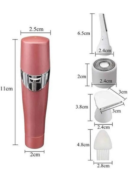 Yüz, Kaş ve Tüm Vücut Epilasyon Aleti3 Başlıklı Epilatör Tüm Cilt Tiplerine Uygun fırsatları