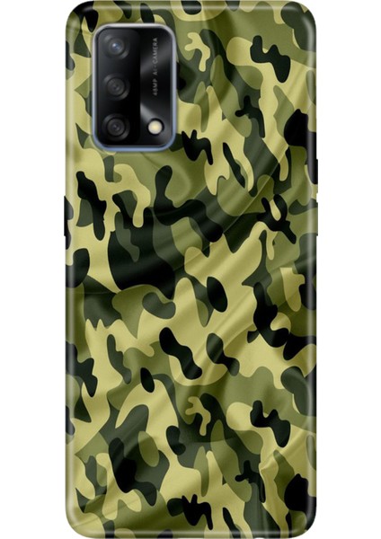 Oppo A74 4g Kılıf Desenli Baskılı Tpu Rubber Kapak Asker