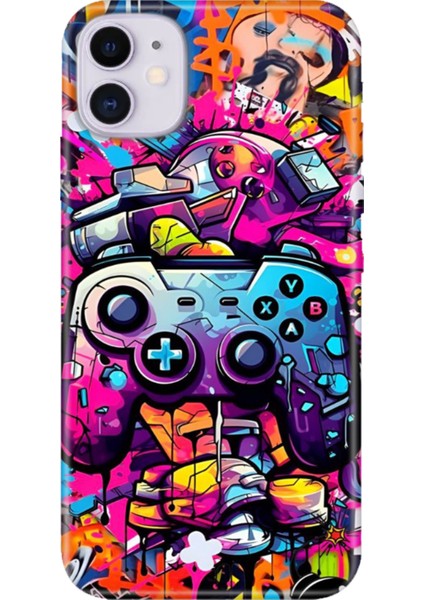 iPhone 11 Kılıf Desenli Baskılı Tpu Rubber Kapak Gamer
