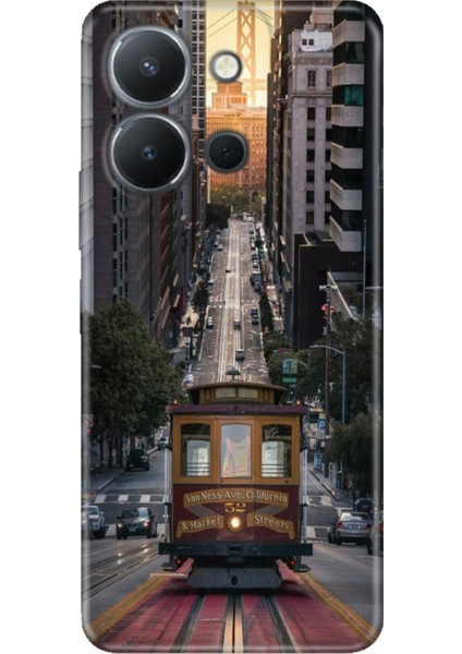 Vivo Y36 Kılıf Desenli Baskılı Tpu Rubber Kapak California