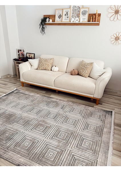 Helen, Sanatsal Ipeksi Viskon Triko Akrilik Dokuma Sarayhan Oturma Odası ve Salon Halısı