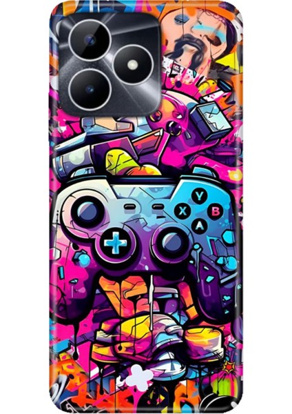 Realme Note 50 4g Kılıf Desenli Baskılı Tpu Rubber Kapak Gamer