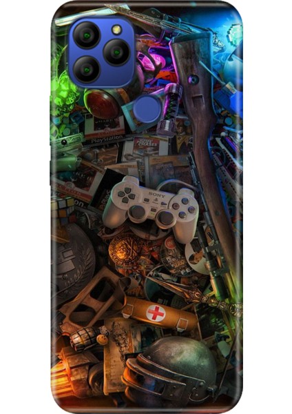 General Mobile Gm 21 Kılıf Desenli Baskılı Tpu Rubber Kapak Gamer-Zone