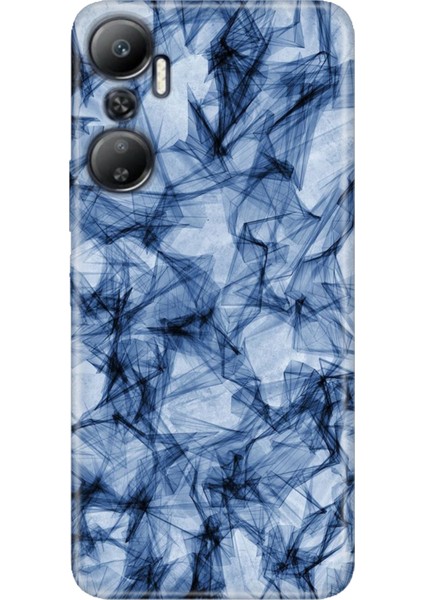 Infinix Hot 20 Kılıf Desenli Baskılı Tpu Rubber Kapak Blue Crystal