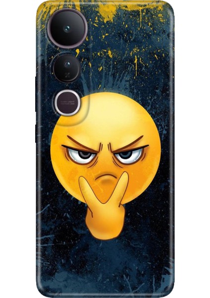 Vivo V50 Lite Kılıf Desenli Baskılı Tpu Rubber Kapak Emojixx